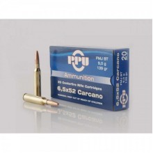 Munizioni cal. 6,5x52 Carcano 139grs FMJ BT 20 pezzi (PPU Partizan)